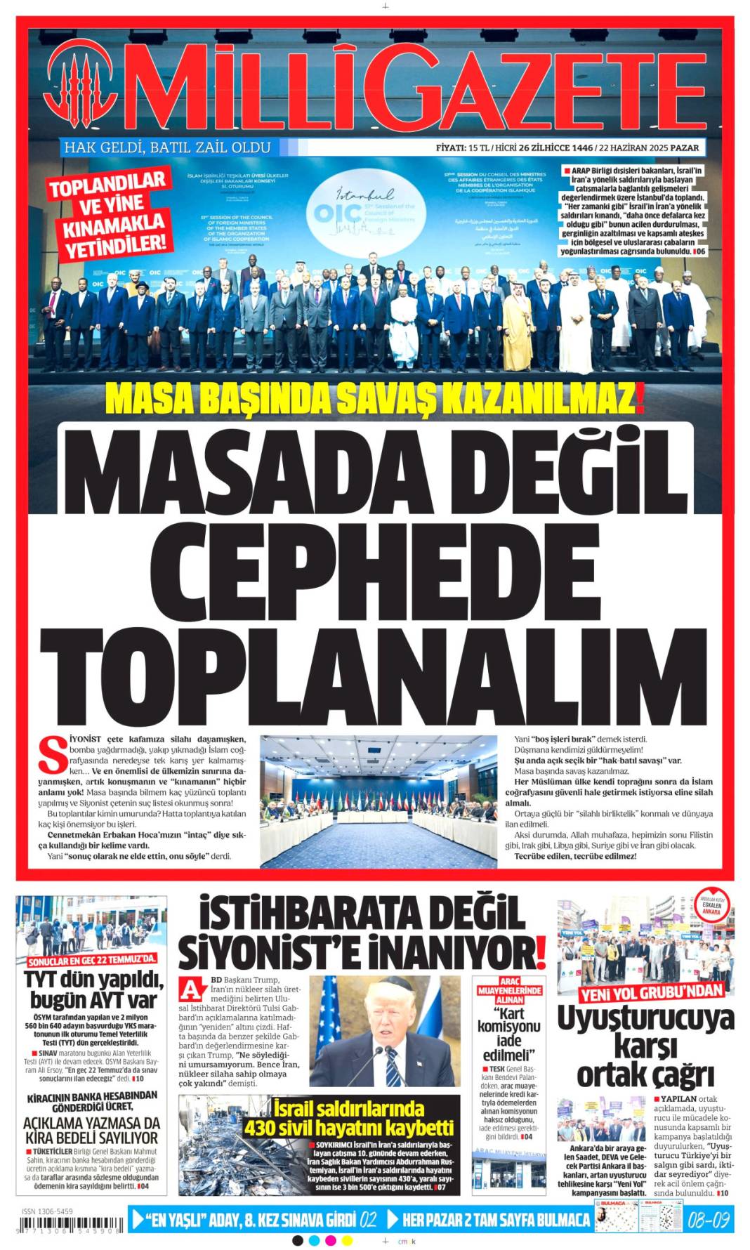 Türkiye'nin gündemi ne? İşte 22 Haziran manşetleri 12