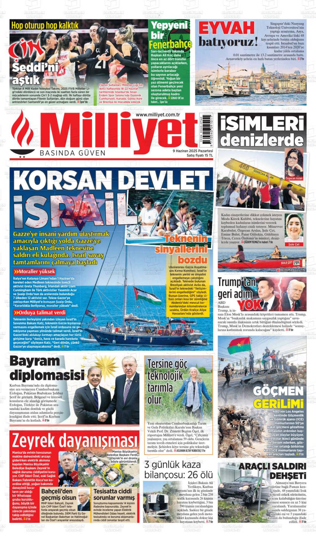Türkiye’nin gündemi bu başlıklarda! İşte 10 Haziran gazete manşetleri... 9