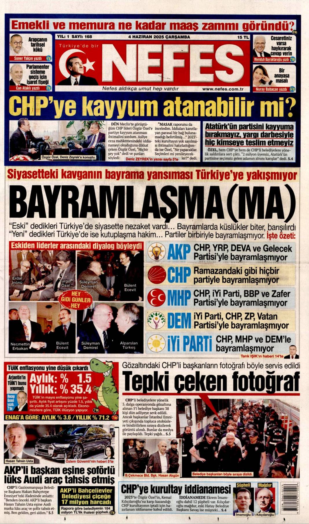 Manşetlerde bugün ne var? İşte 4 Haziran’ın gazete başlıkları 8