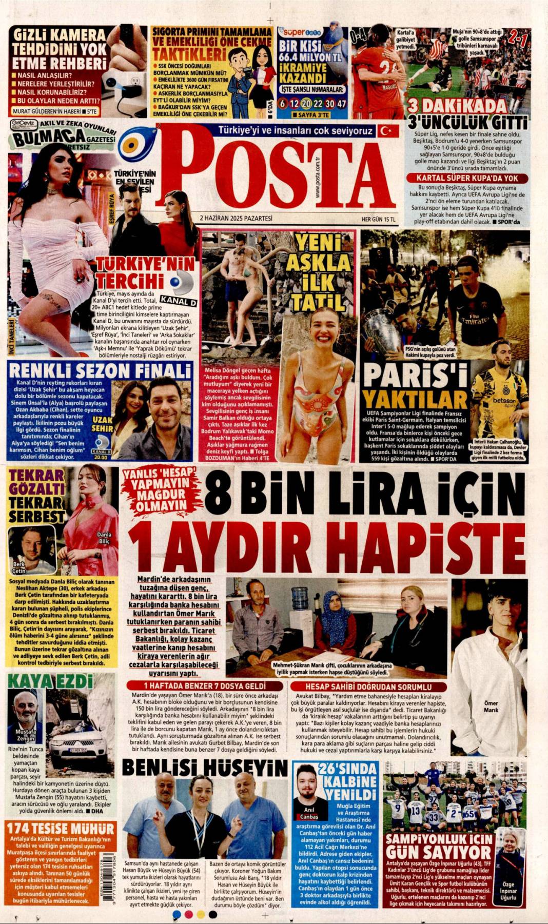 Gazeteler bugün ne yazdı? İşte 2 Haziran Pazartesi manşetleri... 19