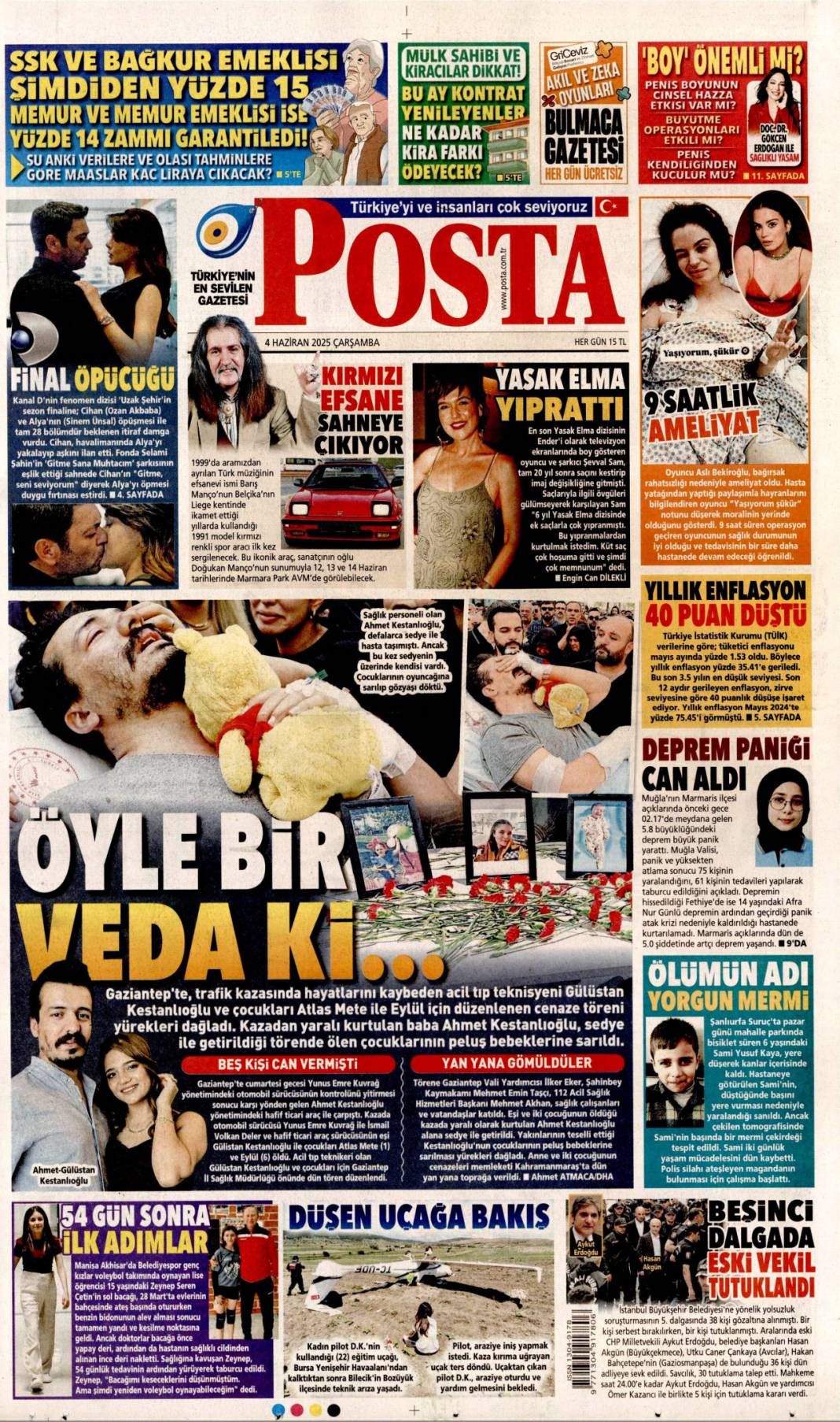Manşetlerde bugün ne var? İşte 4 Haziran’ın gazete başlıkları 20