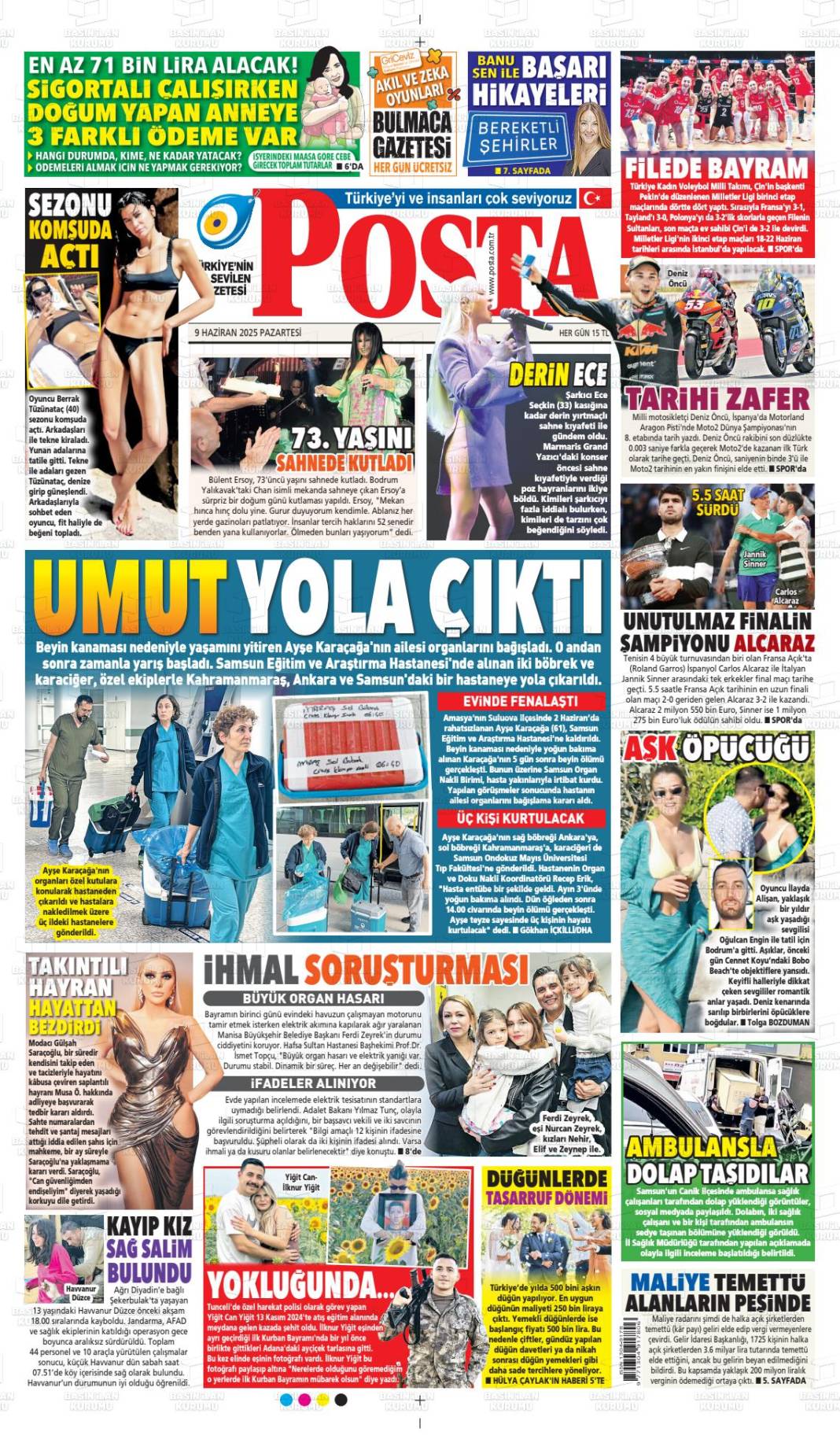 Türkiye’nin gündemi bu başlıklarda! İşte 10 Haziran gazete manşetleri... 7