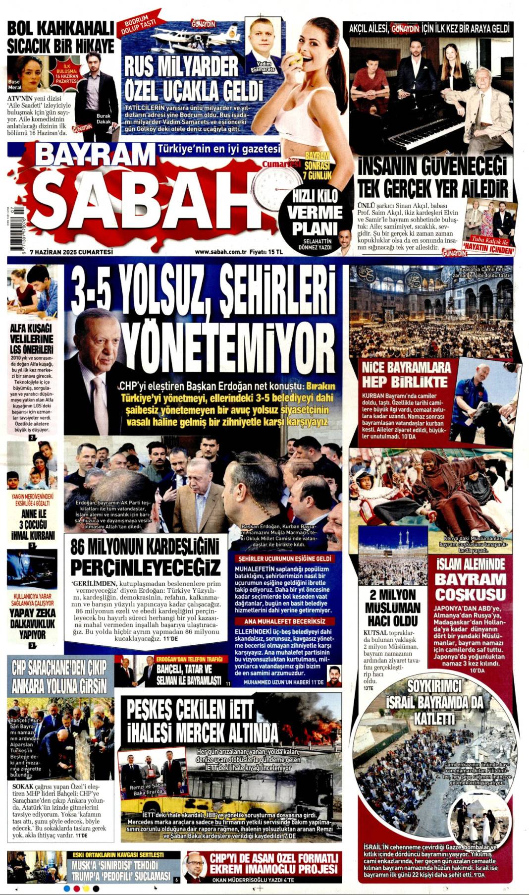 Bugün manşetlerde ne var? İşte 7 Haziran'ın dikkat çeken başlıkları 17