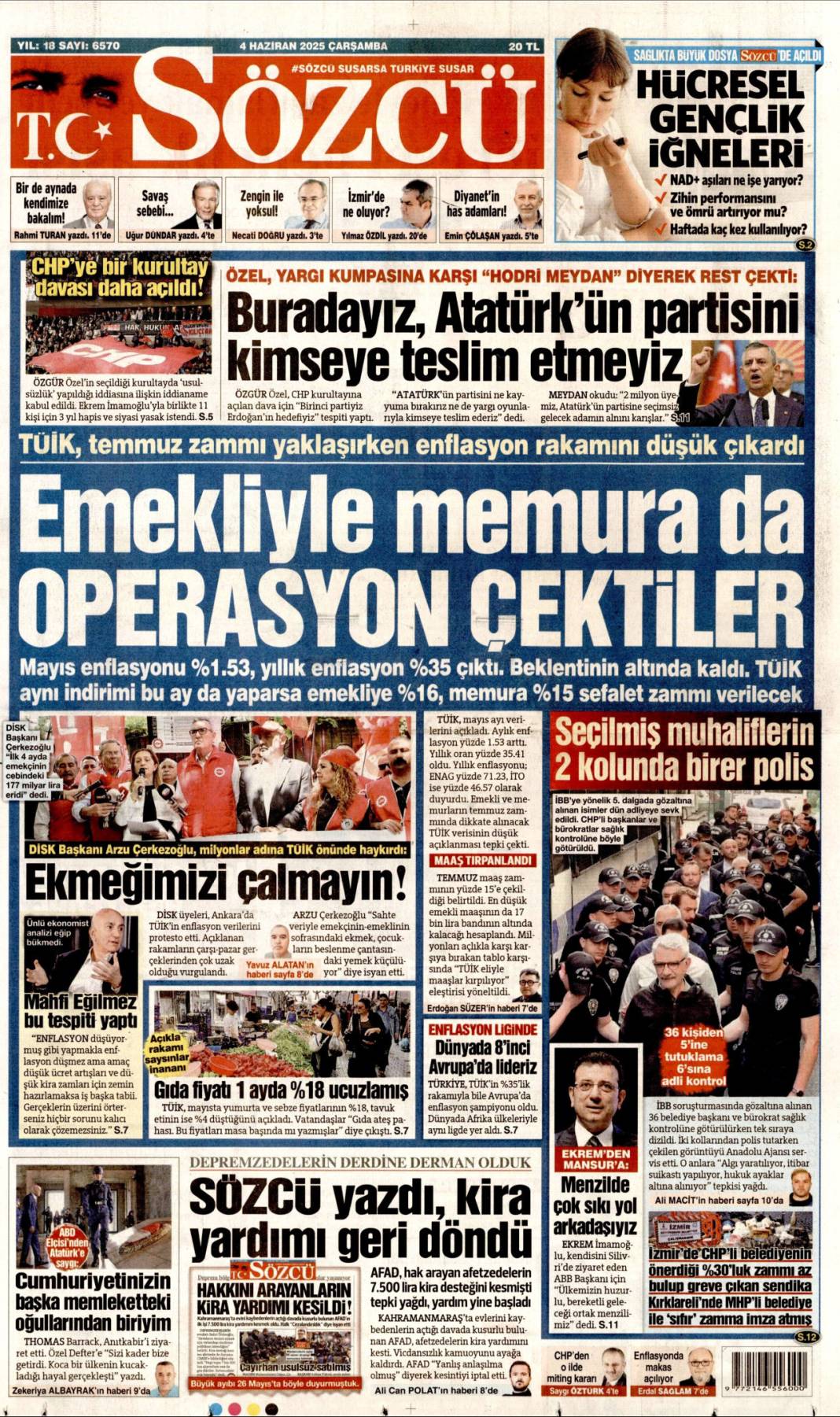 Manşetlerde bugün ne var? İşte 4 Haziran’ın gazete başlıkları 9