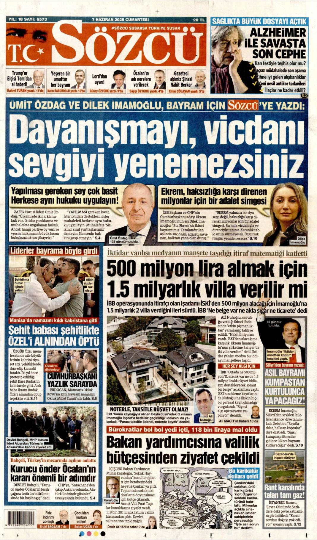 Bugün manşetlerde ne var? İşte 7 Haziran'ın dikkat çeken başlıkları 9