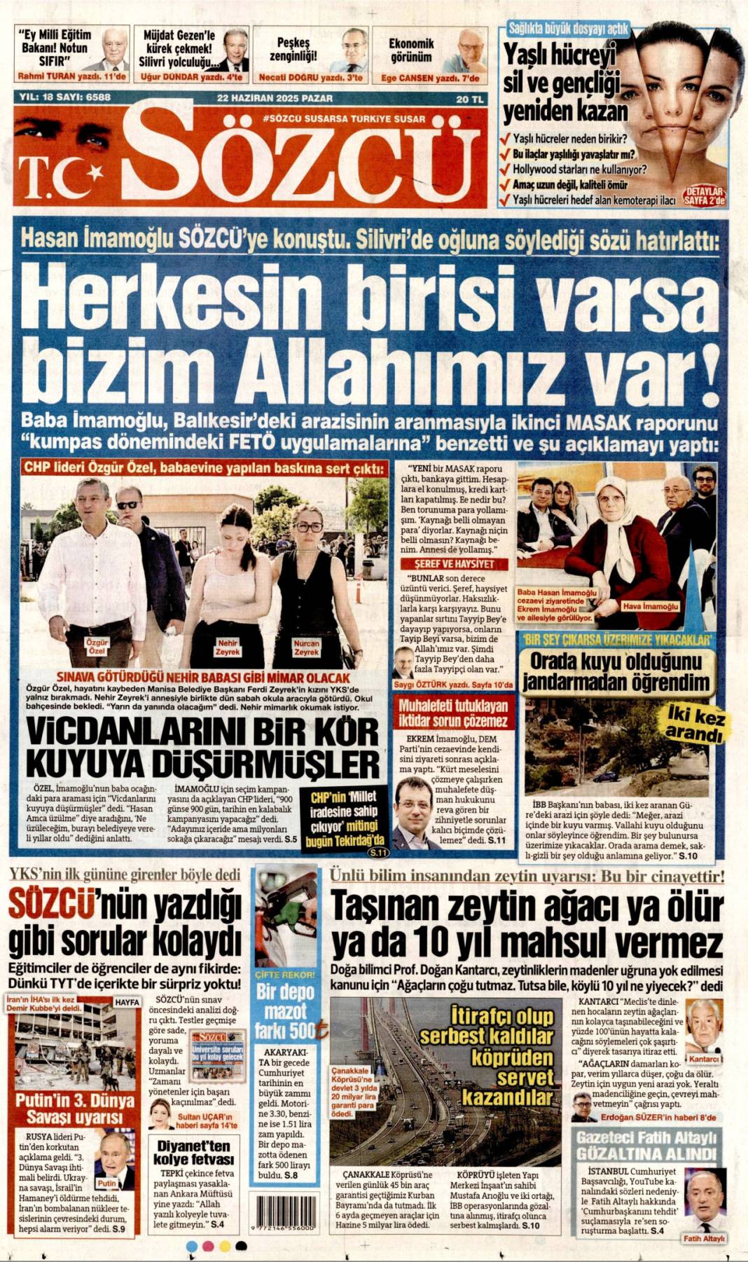 Türkiye'nin gündemi ne? İşte 22 Haziran manşetleri 3