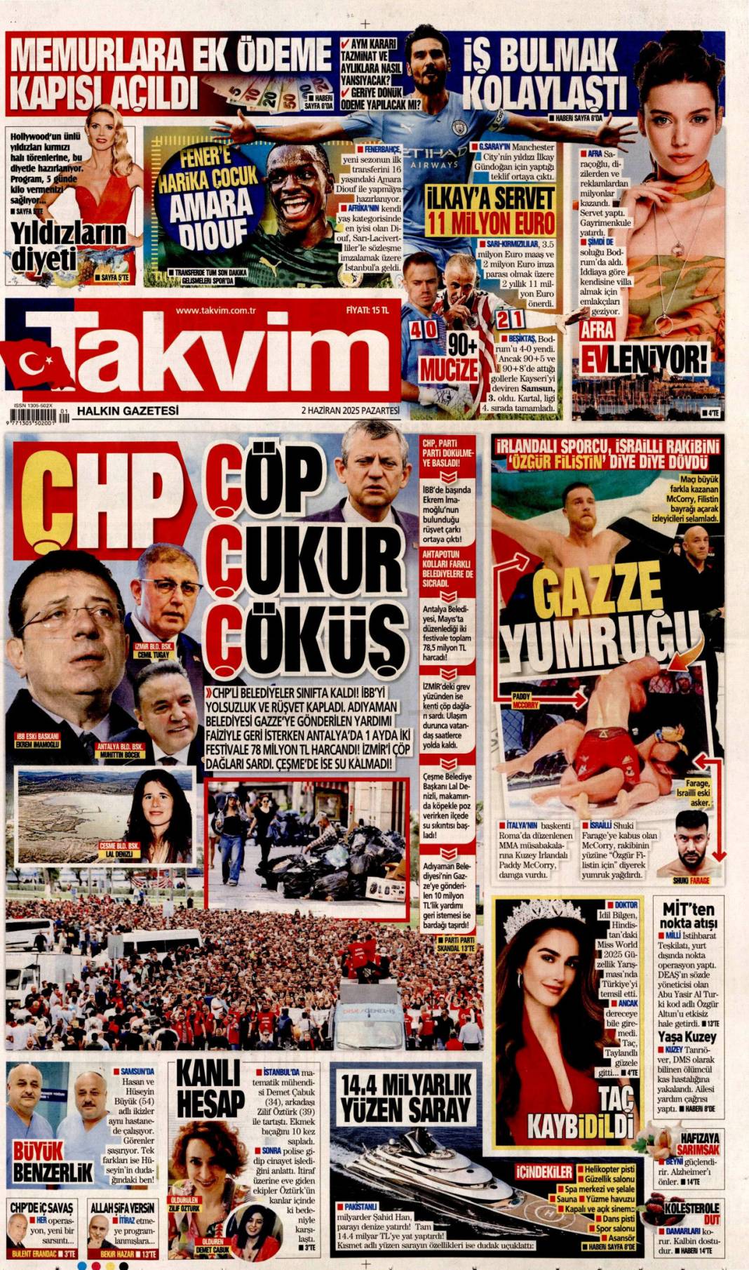 Gazeteler bugün ne yazdı? İşte 2 Haziran Pazartesi manşetleri... 21