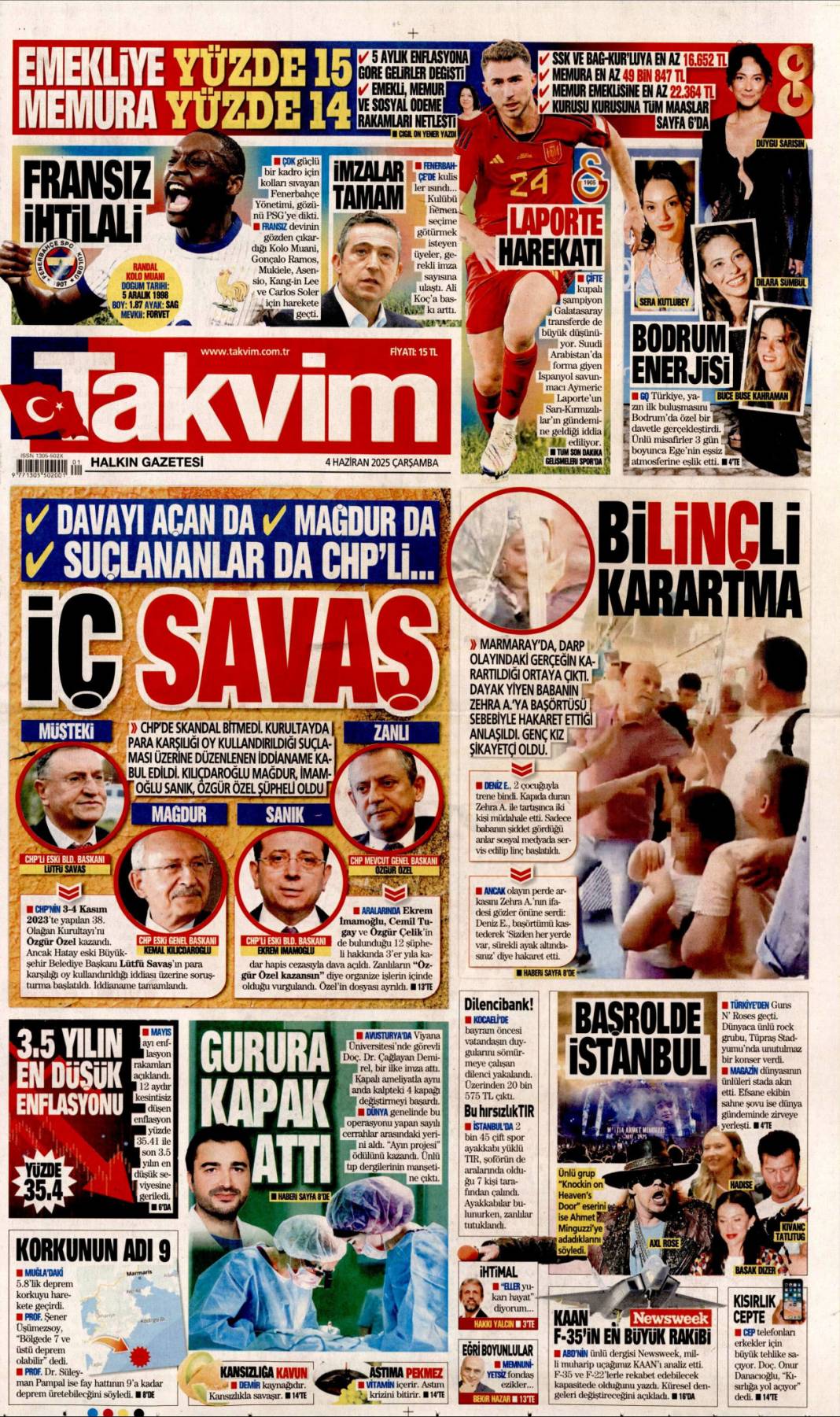 Manşetlerde bugün ne var? İşte 4 Haziran’ın gazete başlıkları 21