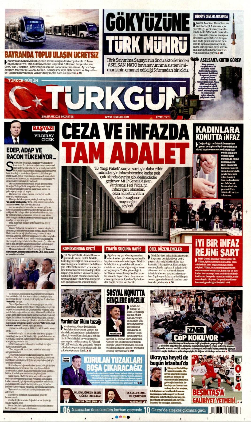 Gazeteler bugün ne yazdı? İşte 2 Haziran Pazartesi manşetleri... 22