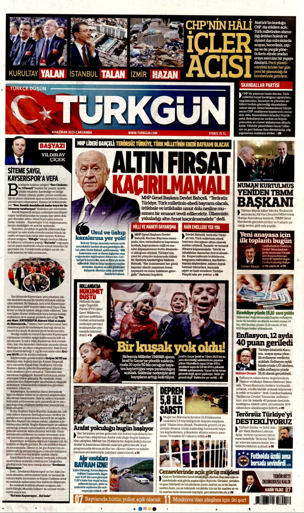 Manşetlerde bugün ne var? İşte 4 Haziran’ın gazete başlıkları 10