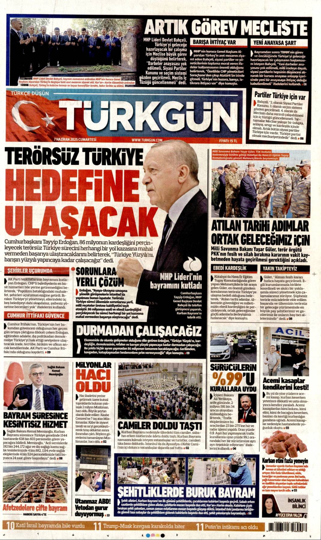 Bugün manşetlerde ne var? İşte 7 Haziran'ın dikkat çeken başlıkları 16