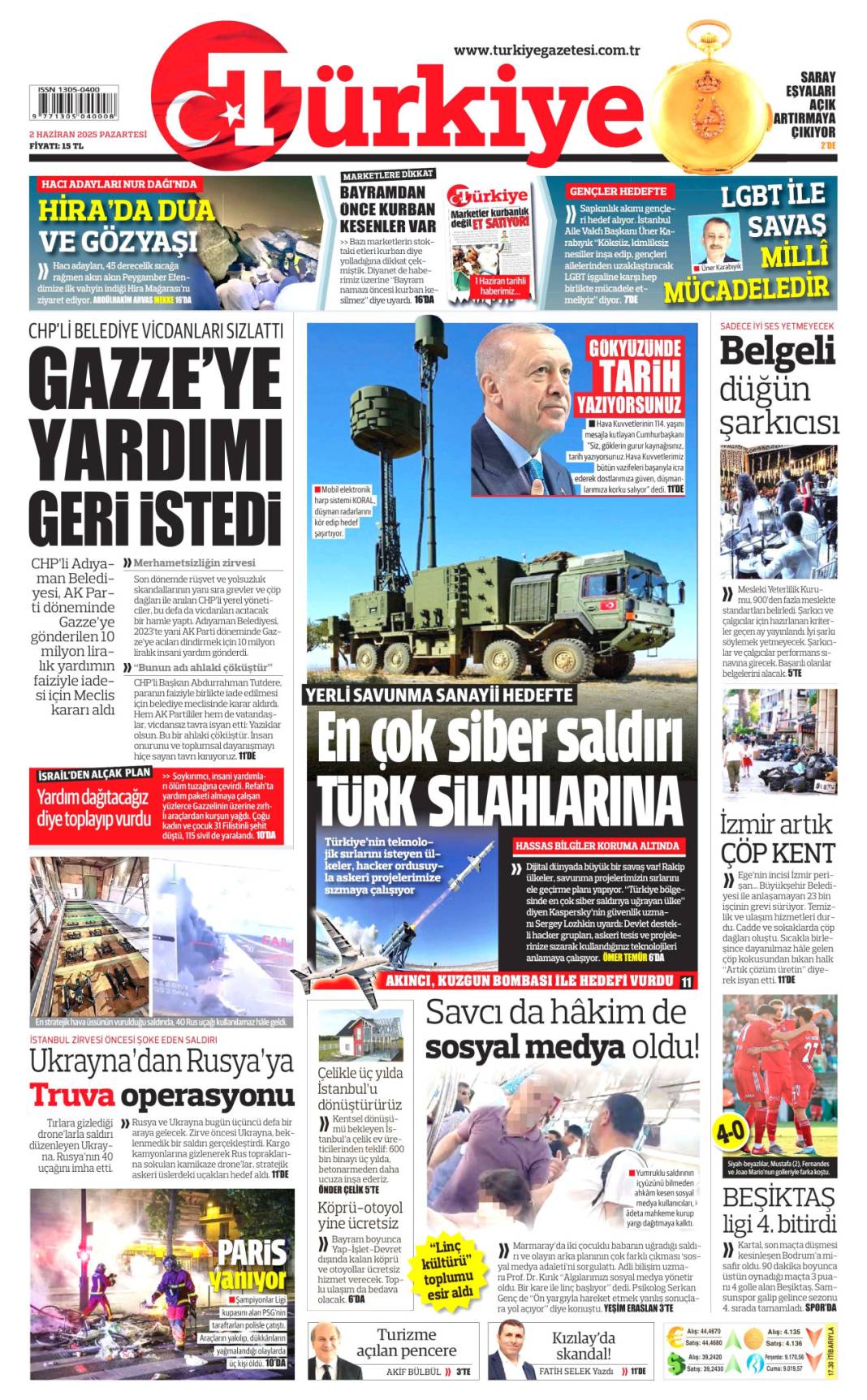 Gazeteler bugün ne yazdı? İşte 2 Haziran Pazartesi manşetleri... 10