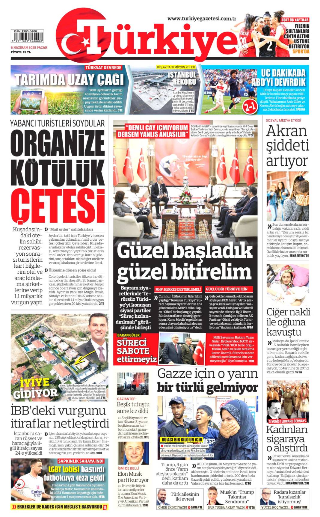 Günün manşetleri: 8 Haziran'da gazeteler hangi başlıkla çıktı? 8