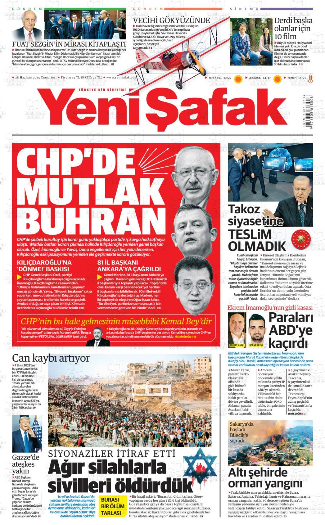 Gazeteler bugün ne yazdı? İşte manşetlerle Türkiye gündemi... 17