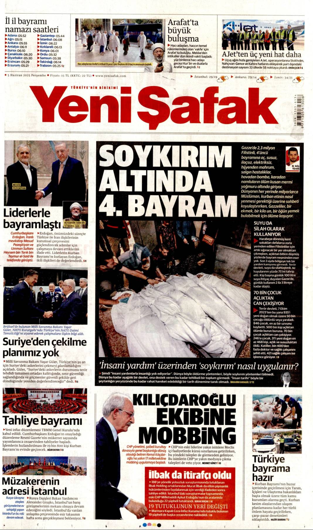 Gazeteler bugün ne yazdı? İşte 5 Haziran’ın manşetleri 8