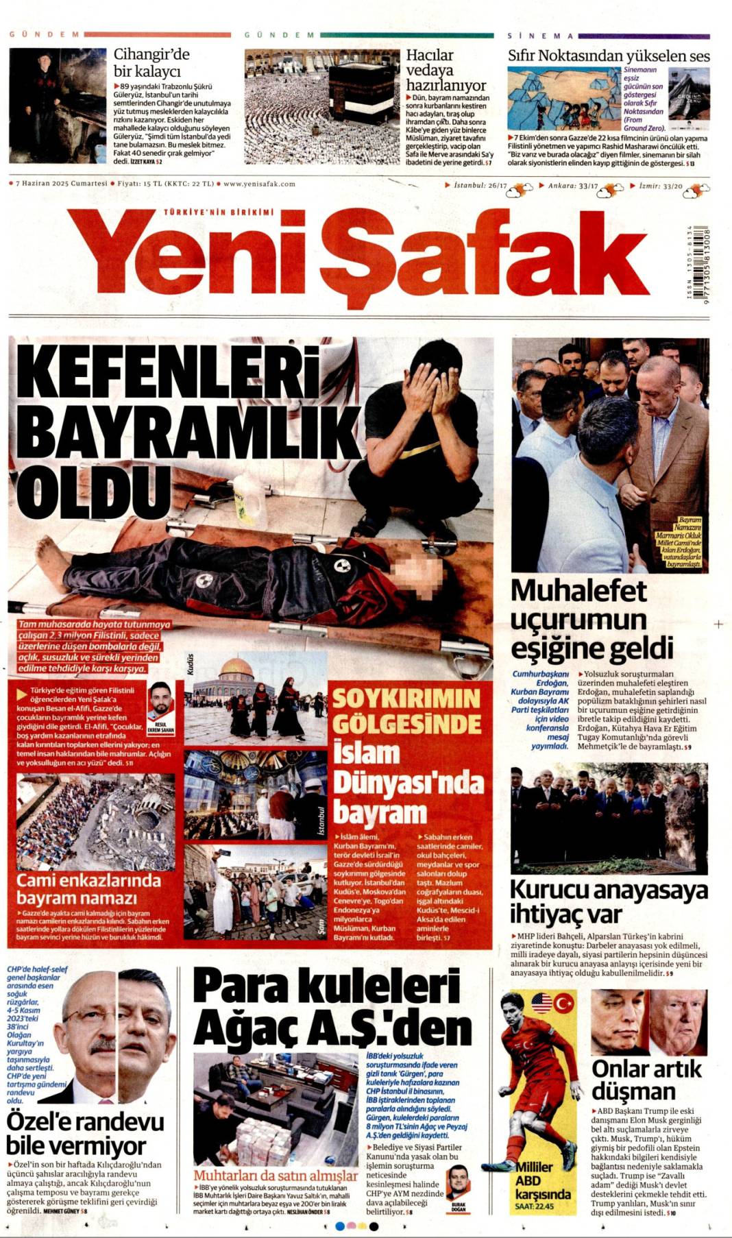 Bugün manşetlerde ne var? İşte 7 Haziran'ın dikkat çeken başlıkları 6