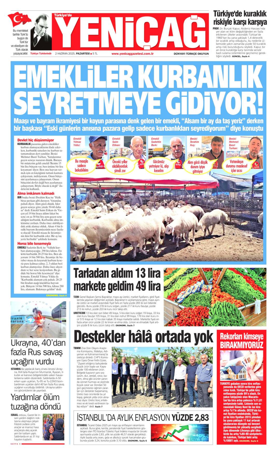 Gazeteler bugün ne yazdı? İşte 2 Haziran Pazartesi manşetleri... 23