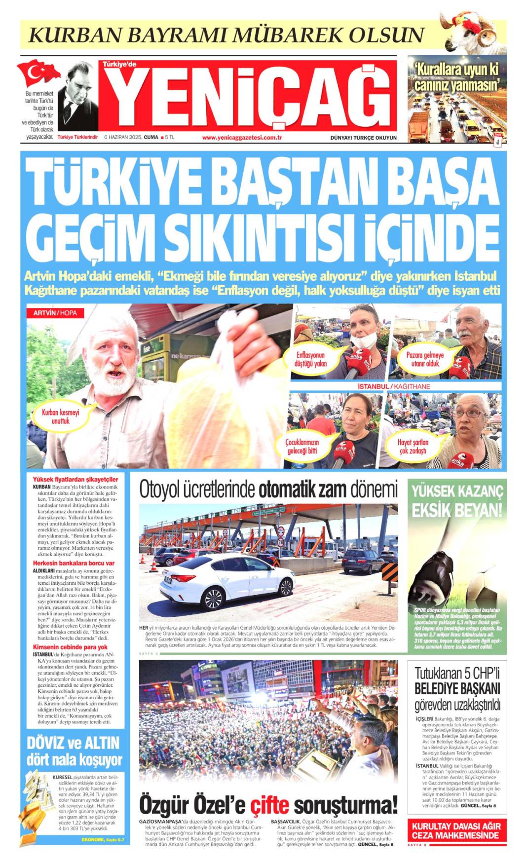 Bugün hangi gazete ne dedi? İşte 6 Haziran’ın manşetleri 21