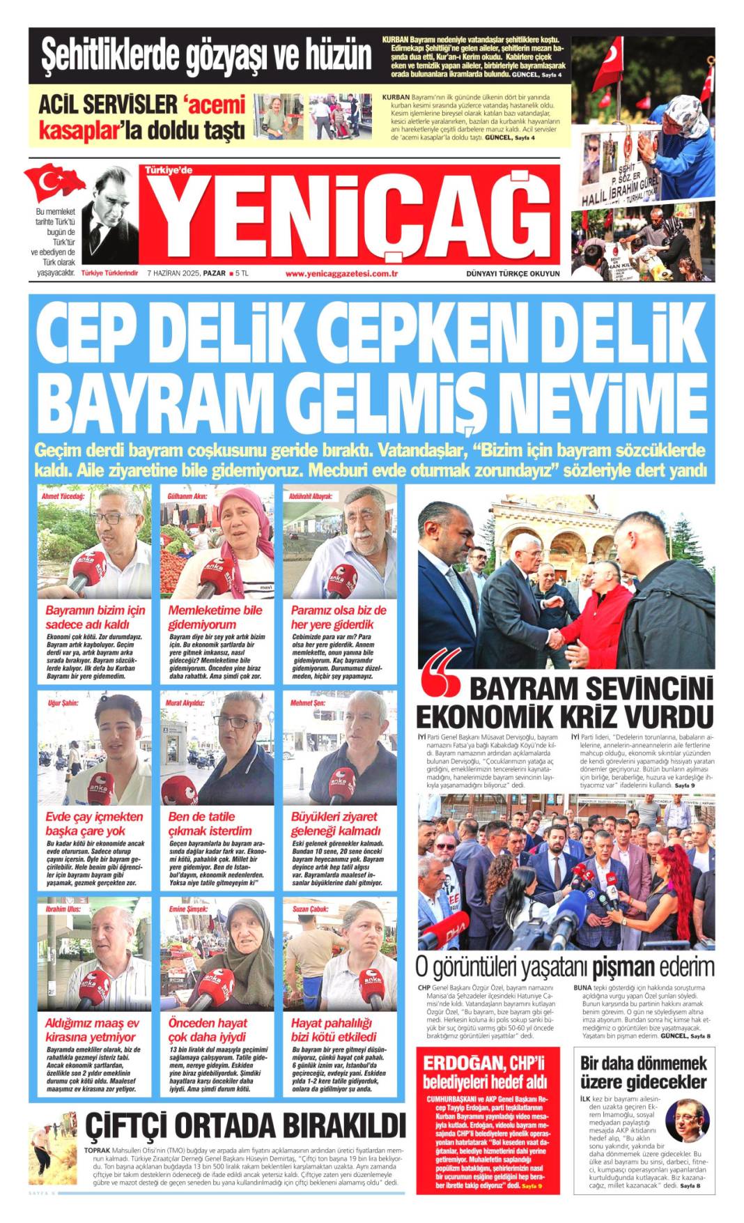 Bugün manşetlerde ne var? İşte 7 Haziran'ın dikkat çeken başlıkları 18
