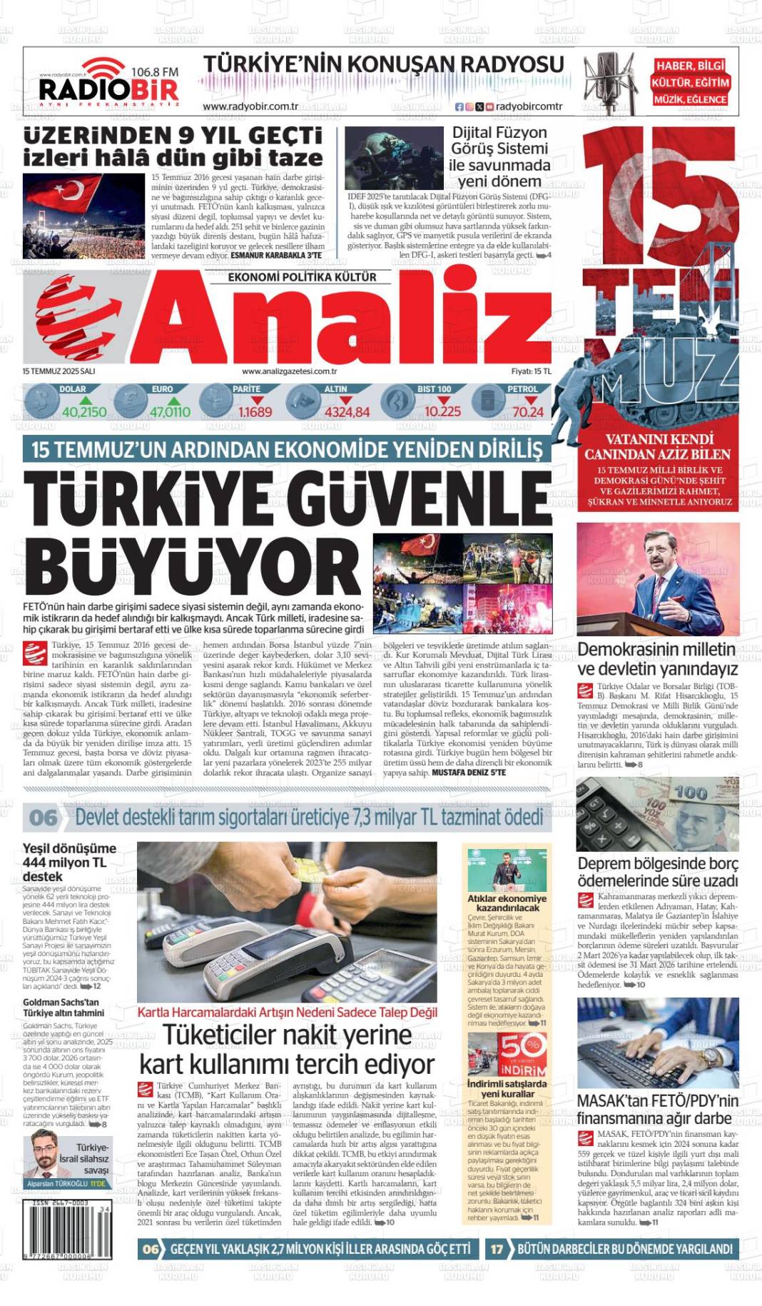 Türkiye gündeminde bugün ne var? İşte 16 Temmuz manşetleri... 3