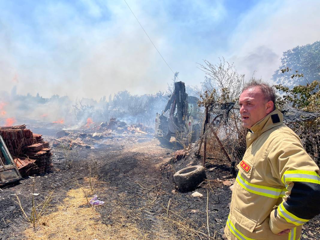 Amasya'da gökyüzünü dumanlar kapladı! 3