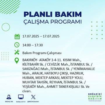 İstanbul karanlığa gömülecek: BEDAŞ saatini açıkladı 62