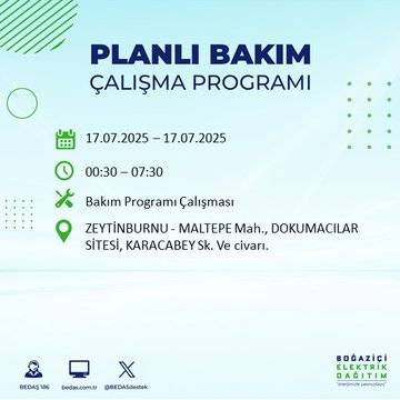 İstanbul karanlığa gömülecek: BEDAŞ saatini açıkladı 91