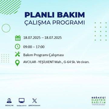 Bu geceden itibaren başlıyor: İstanbul'un 28 ilçesinde dev elektrik kesintisi 63