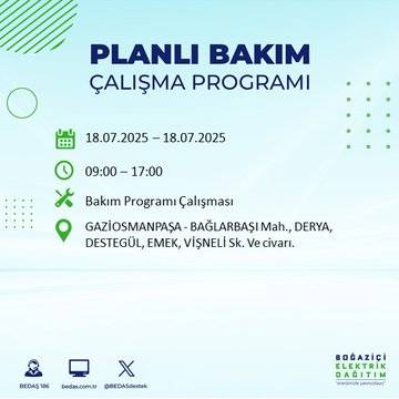 Bu geceden itibaren başlıyor: İstanbul'un 28 ilçesinde dev elektrik kesintisi 51