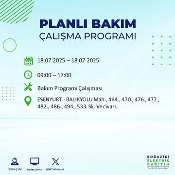 Bu geceden itibaren başlıyor: İstanbul'un 28 ilçesinde dev elektrik kesintisi 50