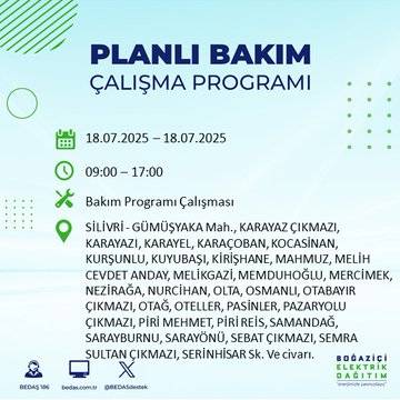 Bu geceden itibaren başlıyor: İstanbul'un 28 ilçesinde dev elektrik kesintisi 14