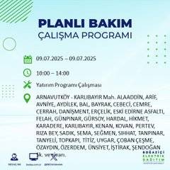 BEDAŞ uyardı: Yarın bu ilçelerde elektrik kesilecek! 74