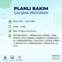 BEDAŞ uyardı: Yarın bu ilçelerde elektrik kesilecek! 42