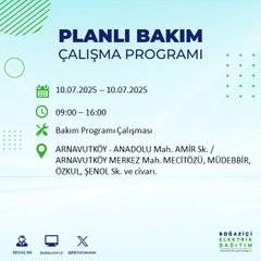 İstanbul’da elektrik kesintisi alarmı! Hangi semtler etkilenecek? 73