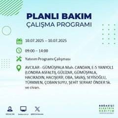 İstanbul’da elektrik kesintisi alarmı! Hangi semtler etkilenecek? 85