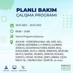 İstanbul’da elektrik kesintisi alarmı! Hangi semtler etkilenecek? 82