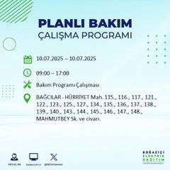 İstanbul’da elektrik kesintisi alarmı! Hangi semtler etkilenecek? 78