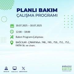 İstanbul’da elektrik kesintisi alarmı! Hangi semtler etkilenecek? 74