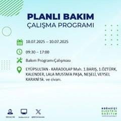 İstanbul’da elektrik kesintisi alarmı! Hangi semtler etkilenecek? 7