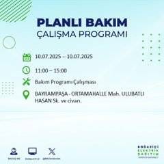 İstanbul’da elektrik kesintisi alarmı! Hangi semtler etkilenecek? 62
