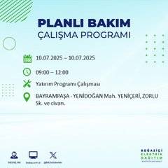 İstanbul’da elektrik kesintisi alarmı! Hangi semtler etkilenecek? 61