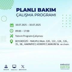 İstanbul’da elektrik kesintisi alarmı! Hangi semtler etkilenecek? 49