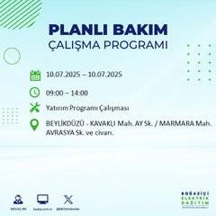 İstanbul’da elektrik kesintisi alarmı! Hangi semtler etkilenecek? 48