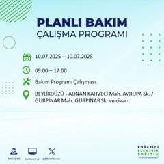 İstanbul’da elektrik kesintisi alarmı! Hangi semtler etkilenecek? 47