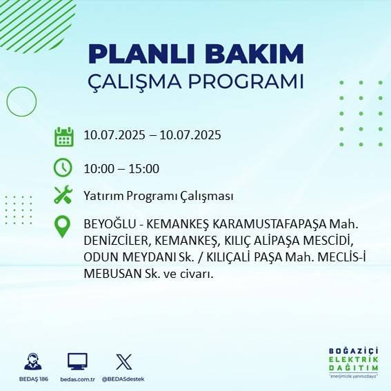 İstanbul’da elektrik kesintisi alarmı! Hangi semtler etkilenecek? 63