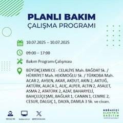 İstanbul’da elektrik kesintisi alarmı! Hangi semtler etkilenecek? 59