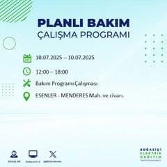 İstanbul’da elektrik kesintisi alarmı! Hangi semtler etkilenecek? 54