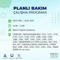 İstanbul’da elektrik kesintisi alarmı! Hangi semtler etkilenecek? 45