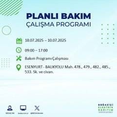 İstanbul’da elektrik kesintisi alarmı! Hangi semtler etkilenecek? 41