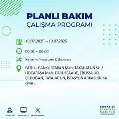 İstanbul’da elektrik kesintisi alarmı! Hangi semtler etkilenecek? 38